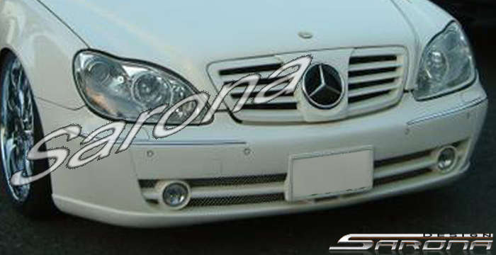 Custom Mercedes S Class  Sedan Front Bumper (2000 - 2002) - $590.00 (Part #MB-095-FB)